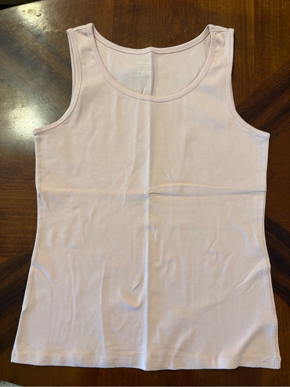 Talbots Soft Blush Scoop Neck Tank Top